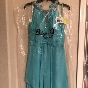 Eliza J New York Halter Neck Long Dress